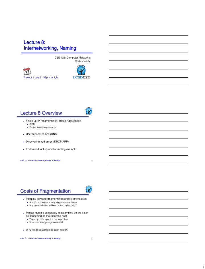 lecture 8 internetworking naming