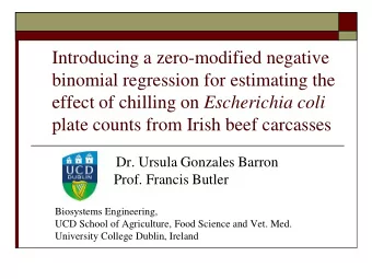 Introducing a zero-modified negative  binomial regression for estimating the effect of chilling on