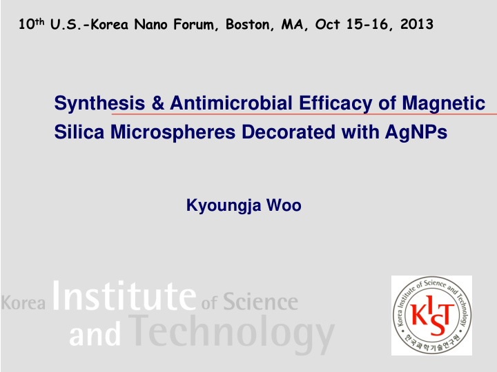 synthesis amp antimicrobial efficacy of magnetic silica