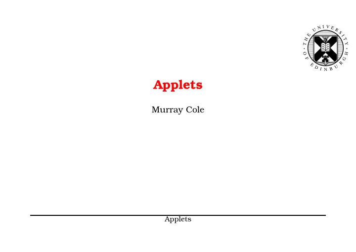 applets