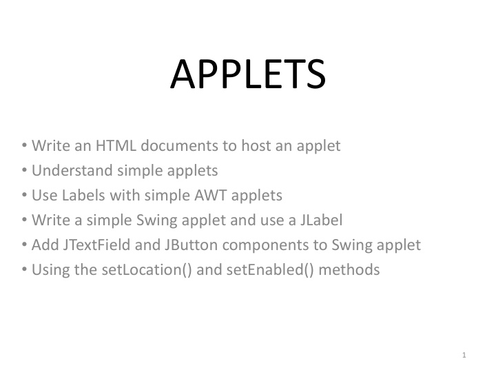 applets