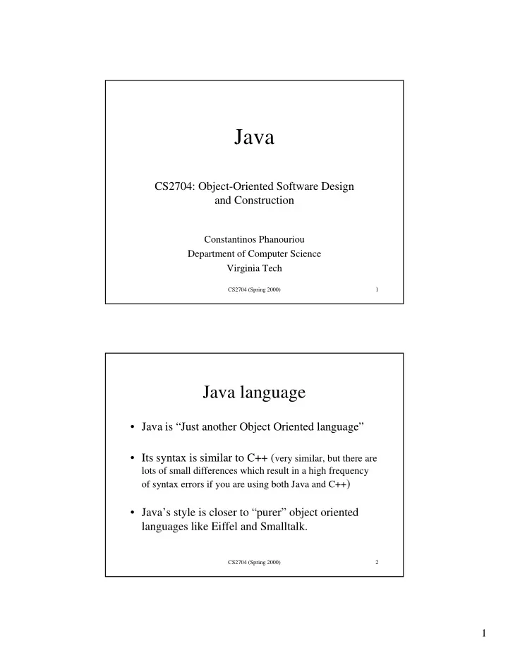 java