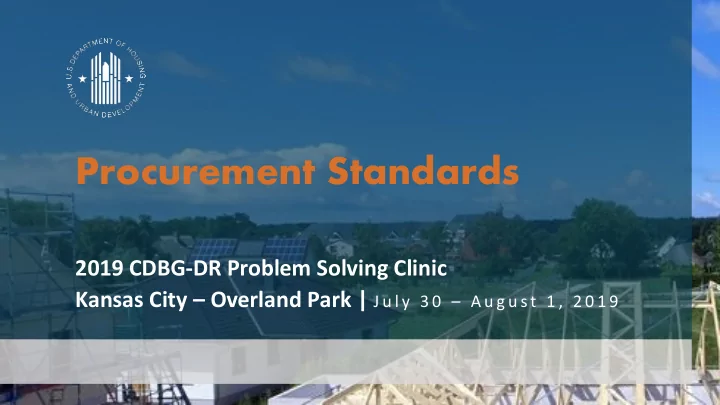 procurement standards