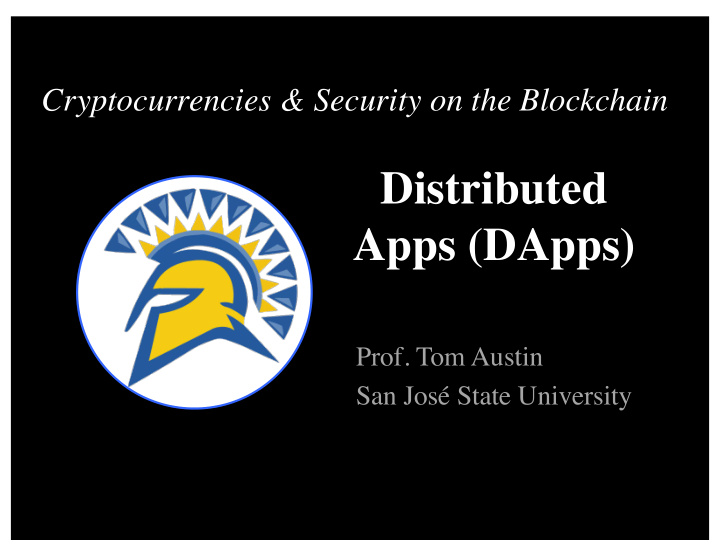distributed apps dapps