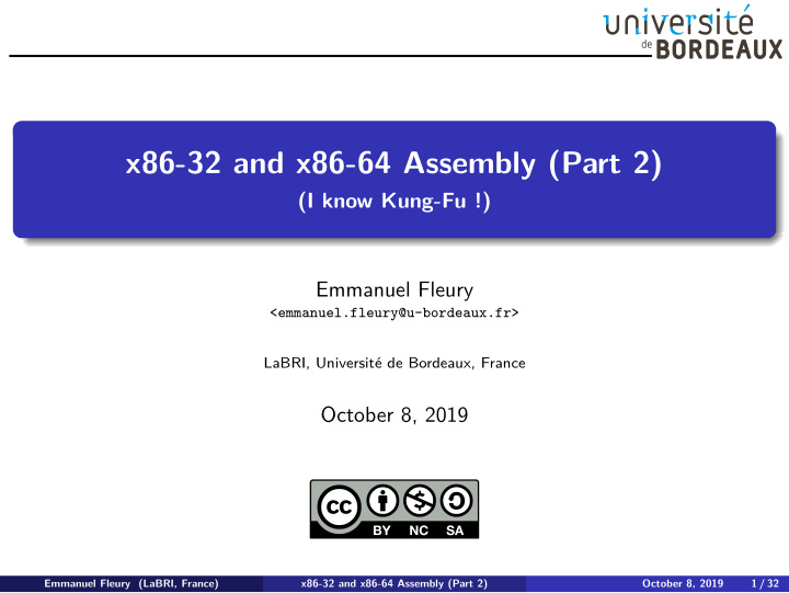 x86 32 and x86 64 assembly part 2