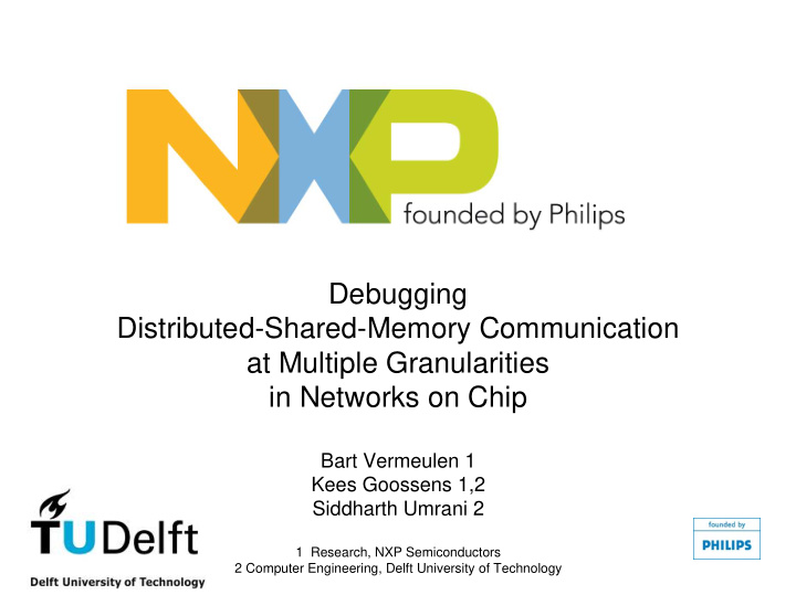 debugging distributed shared memory communication at