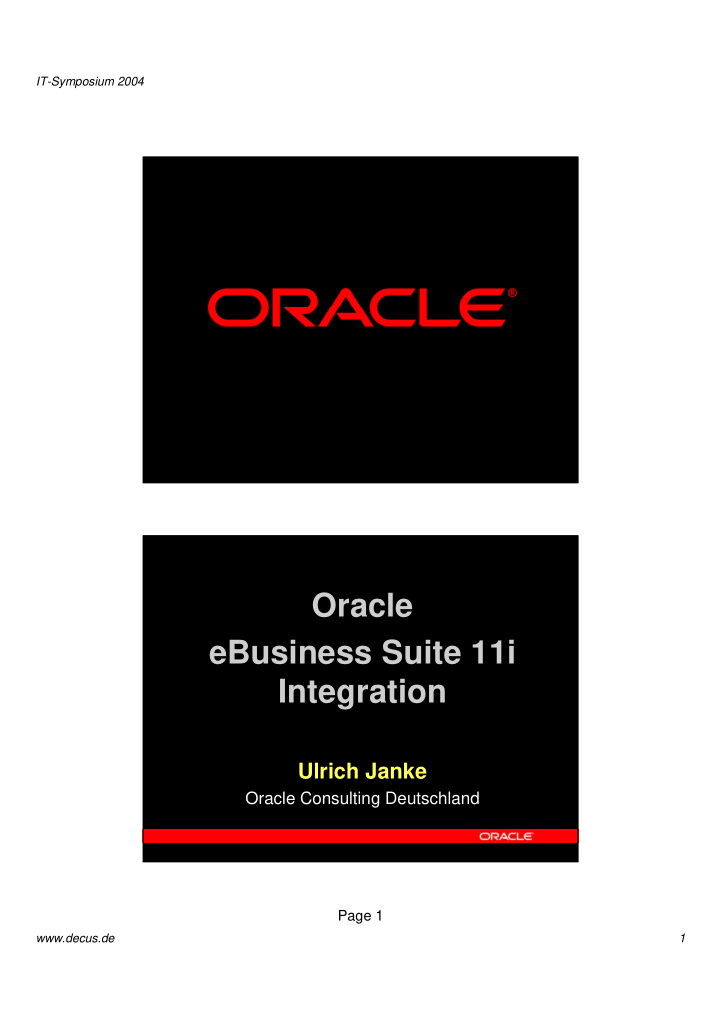 oracle ebusiness suite 11i integration