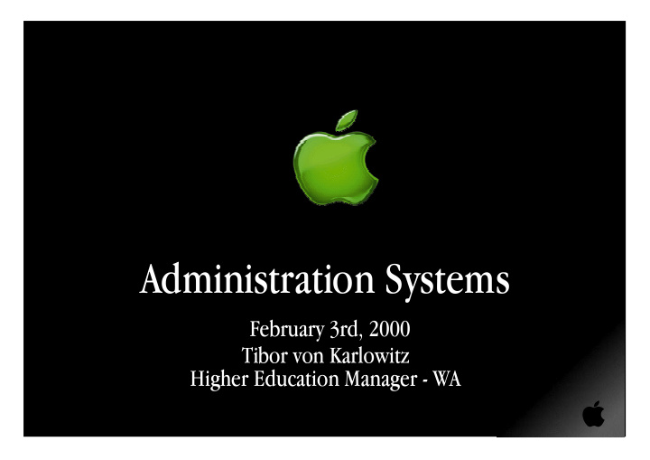 administration systems