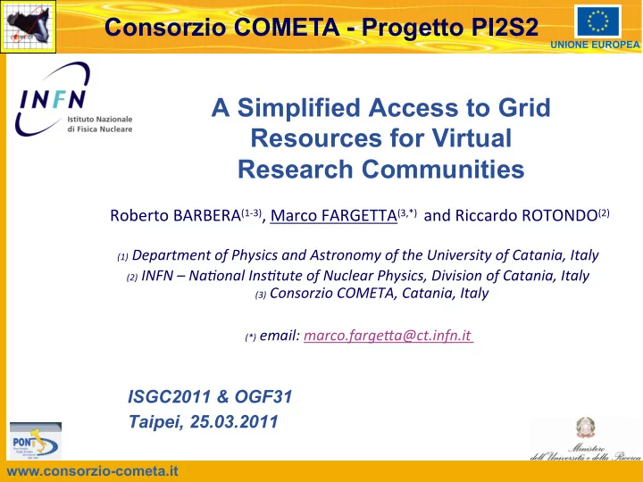 a simplified access to grid resources for virtual