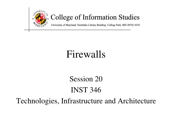 firewalls