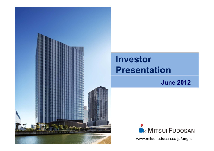 investor investor presentation