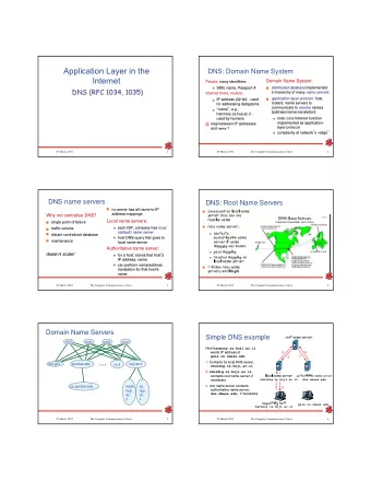 ...  1.  1. Contacts its local DNS server,  Contacts its local DNS server,  nsf.gov  purdue.edu