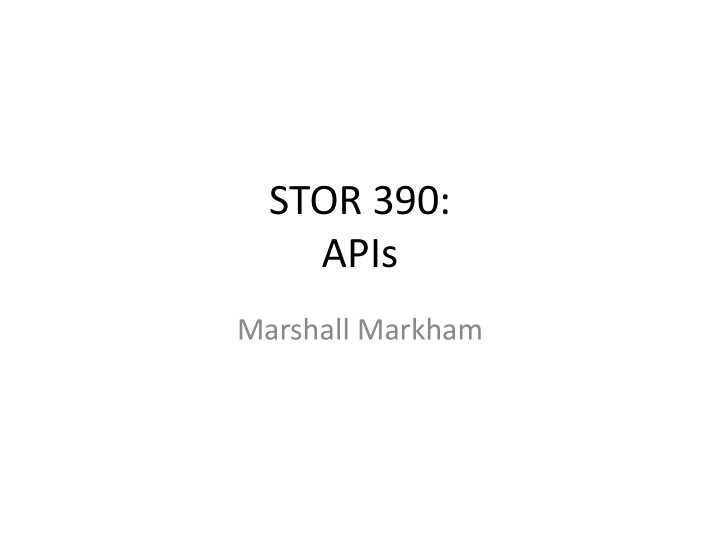 stor 390 apis