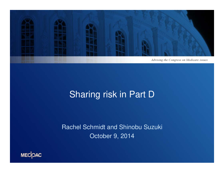 sharing risk in part d