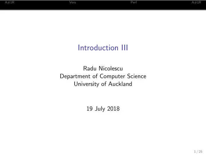 introduction iii