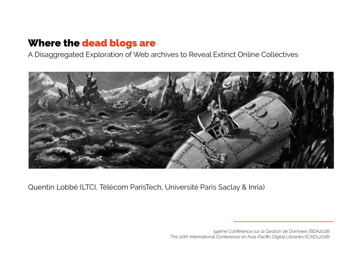 where the dead blogs are
