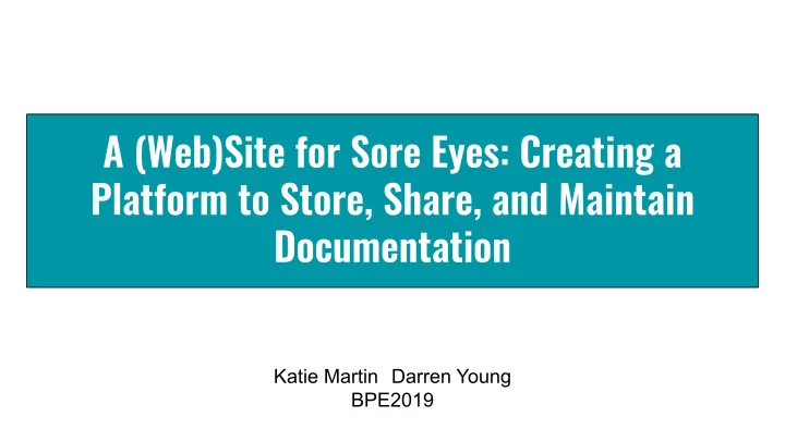katie martin darren young bpe2019