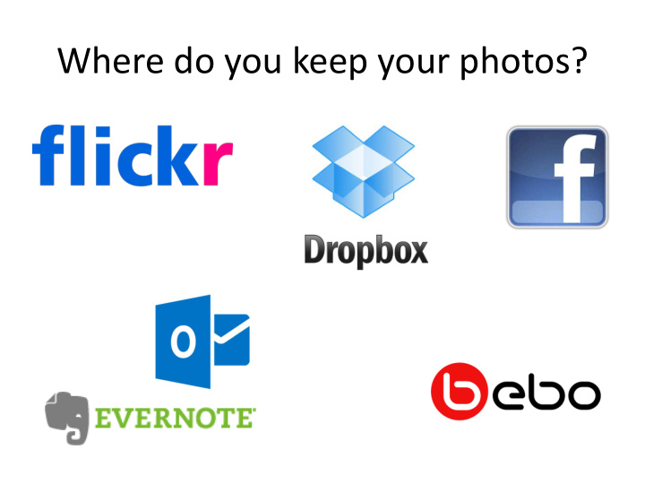 where do you keep your photos personal information