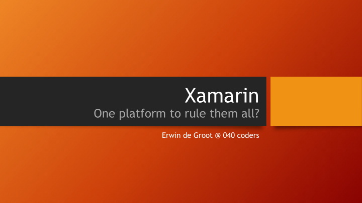 xamarin