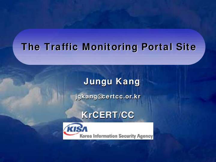 the traffic monitoring portal site the traffic monitoring