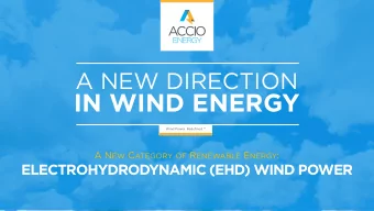 IN WIND ENERGY  Wind Power. Redefined. A N EW C ATEGORY OF R ENEWABLE E NERGY :