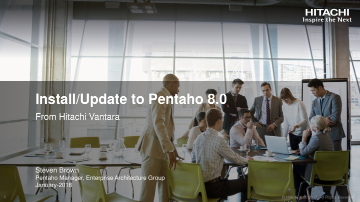 install update to pentaho 8 0