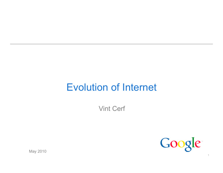 evolution of internet