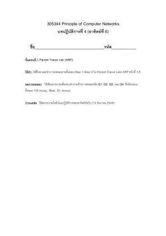 305344 Principle of Computer Networks  4 (