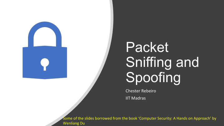 packet sniffing and spoofing