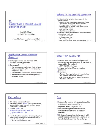 1  Connection Establishment  Data Exchange  Clients connect to an SSH server on port  Once