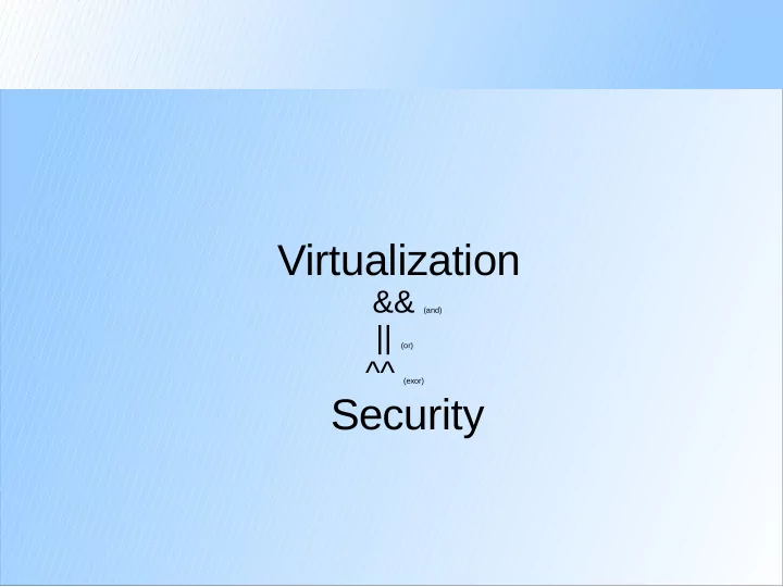 virtualization