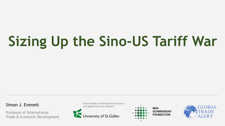 sizing up the sino us tariff war