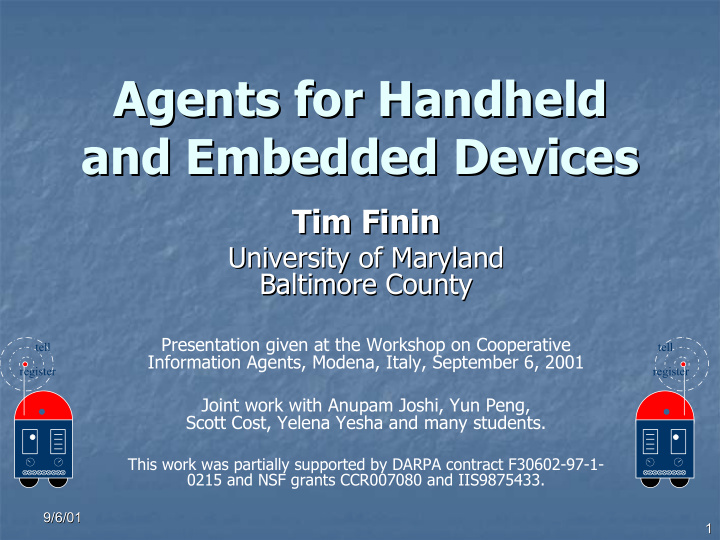 agents for handheld agents for handheld and embedded