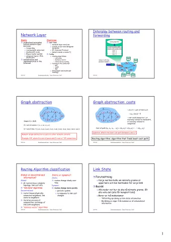 1  A Link-State Routing Algorithm  Dijsktras Algorithm  Dijkstras algorithm  Notation:  5 1