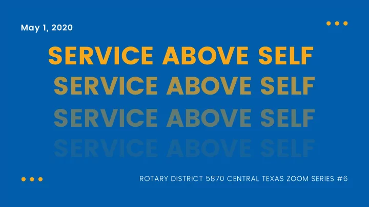 service above self service above self service above self