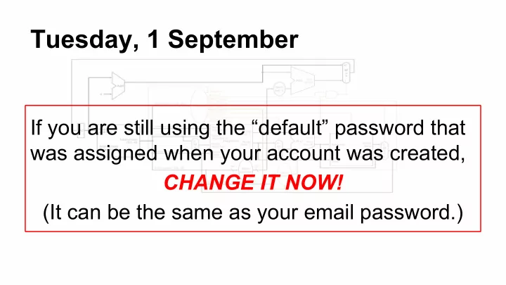 tuesday 1 september