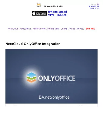 NextCloud OnlyO ffj ce Integration  &quot;&quot;#&quot;&quot;  -&quot;&quot;#$% Managed Solutions