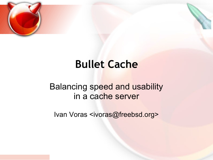 bullet cache