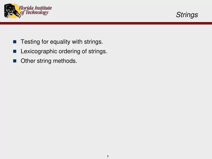 strings
