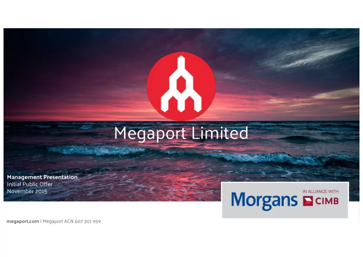 megaport limited