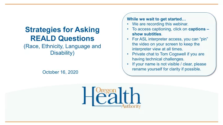 strategies for asking
