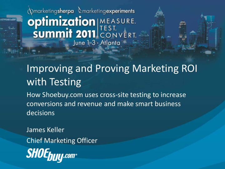 improving and proving marketing roi with testing