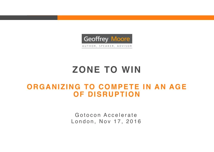 zone to win