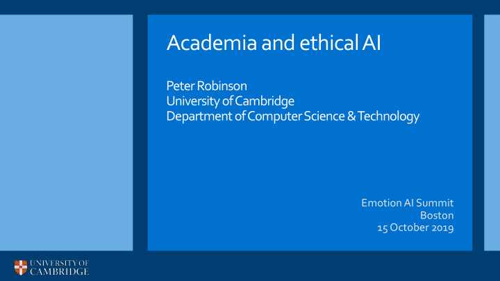 academia and ethical ai