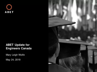 Engineers Canada  Mary Leigh Wolfe  May 24, 2019  Topics  Cybersecurity  Equity, Diversity