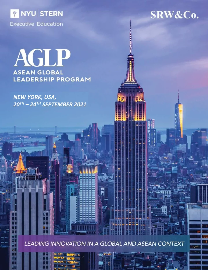 new york usa 20 th 24 th september 2021