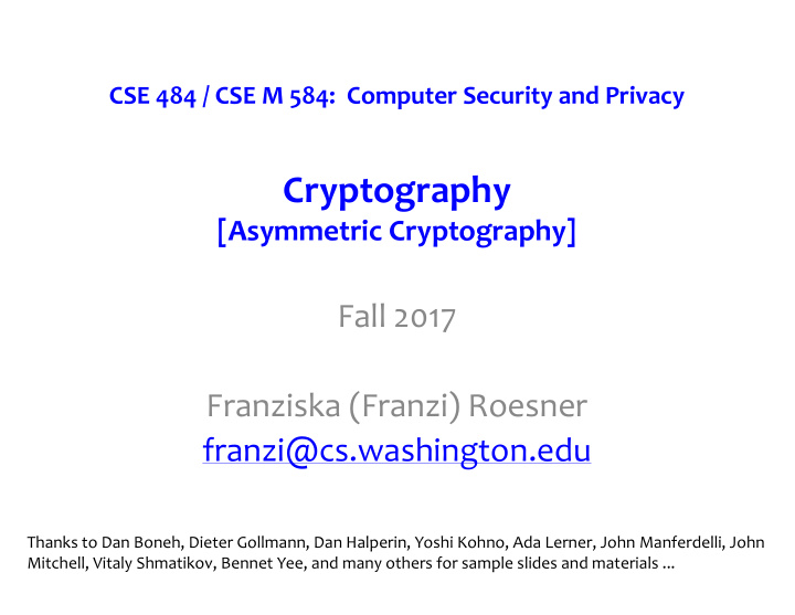 cryptography