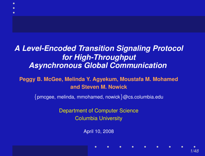 a level encoded transition signaling protocol for high