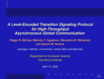 A Level-Encoded Transition Signaling Protocol  for High-Throughput  Asynchronous Global