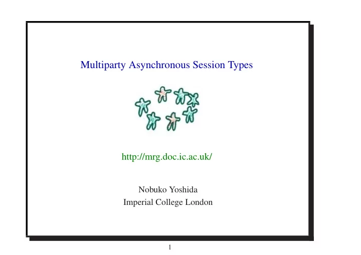 multiparty asynchronous session types